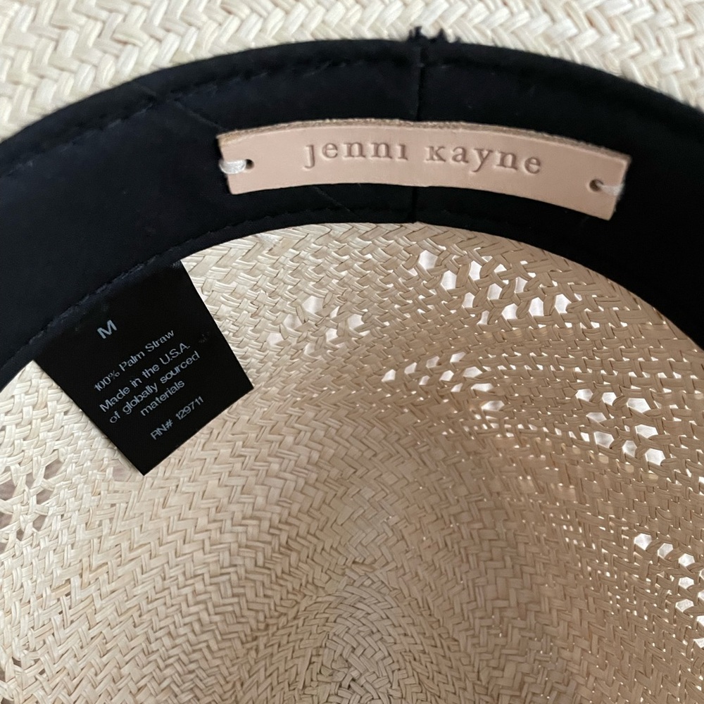 Jenni Kayne Straw Wide-Brim Sun Hat in Natural Cream Medium - Picture 2 of 4